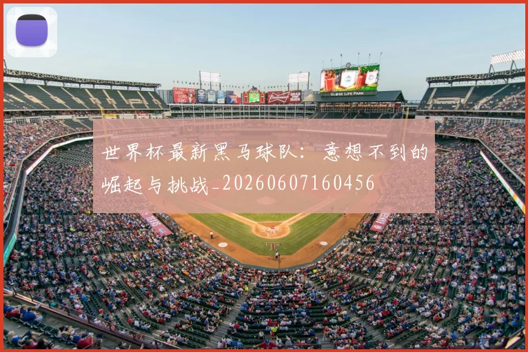 世界杯最新黑马球队：意想不到的崛起与挑战_20260607160456